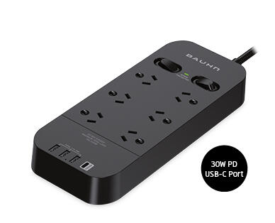 6-way Powerboard with USB-C 30W PD