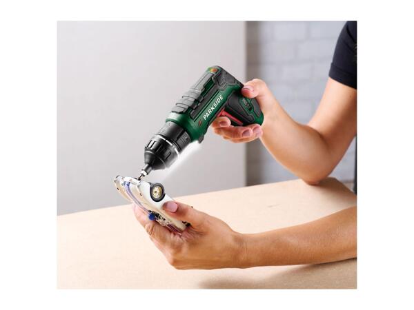 Parkside 4V Cordless Screwdriver With Exchangeable Attachments