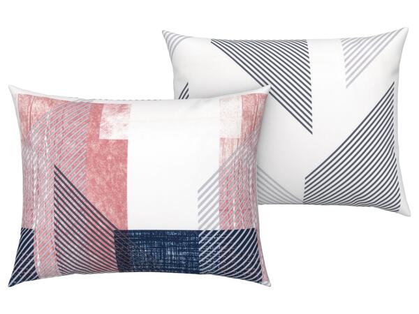 Microfibre sateen pillowcases, 2 pieces