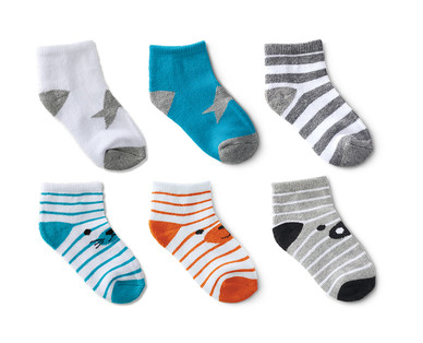 Lily & Dan Toddler 6-Pair Low-Cut or Crew Socks