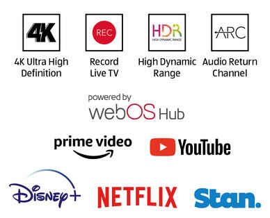 60" 4K Ultra HD Smart TV powered by webOS Hub