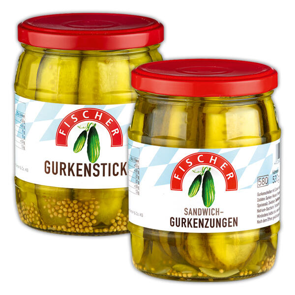 Gurkensticks / Sandwichgurkenzungen