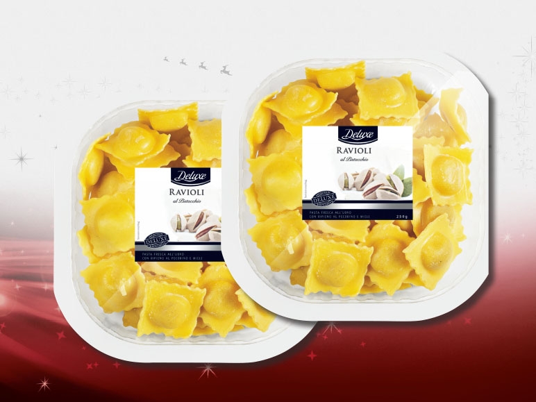 Ravioli fourrés au pistache