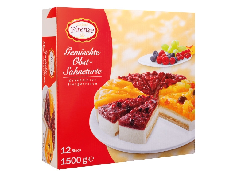 CONFISERIE FIRENZE Gemischte Obst-Sahnetorte