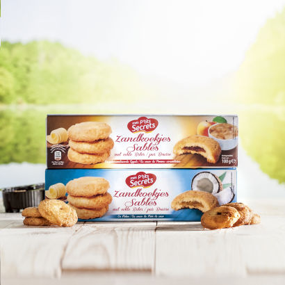 Biscuits au beurre fourrés