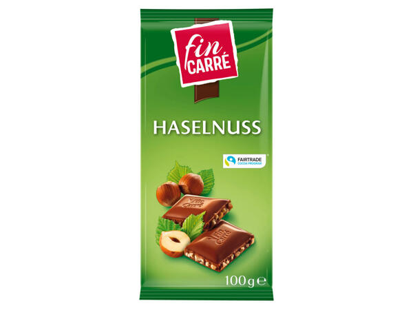 FIN CARRÉ Alpenvollmilch-Haselnuss-Schokolade