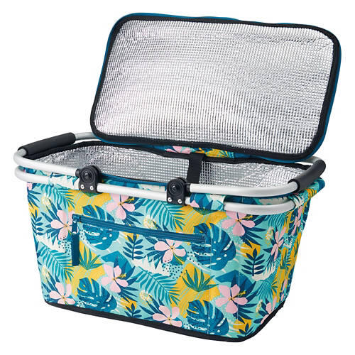 Soft Sided Basket Cooler - Gradient Palm Leaves