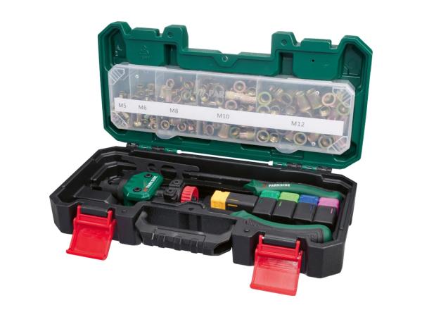 Parkside Rivet Nut Tool With Accessories - 151 Pieces