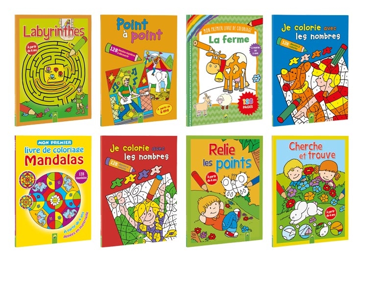 Livre de coloriage ou de jeux ***Cet article est disponible uniquement en Suisse romande.***