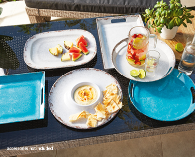 Premium Melamine Servingware - Round Tray