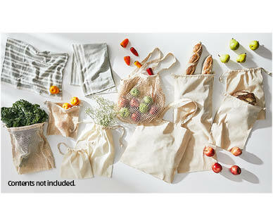 Organic Cotton Bags or Tea Towel 2pk