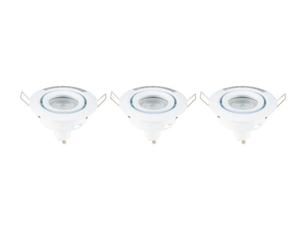 LIVARNO LUX(R) LED-indbygnings-spot 3-pak