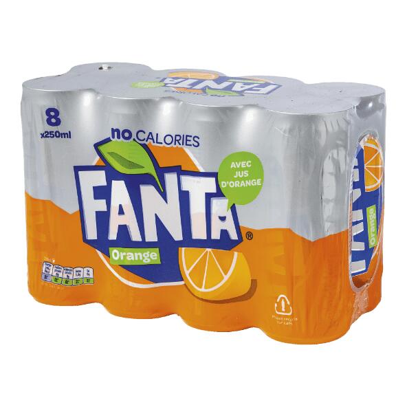 FANTA(R) 				Fanta orange zero, 8 pcs
