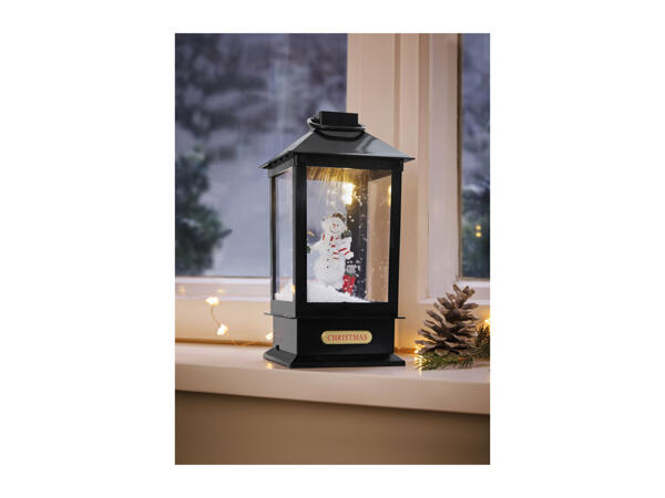 Livarno Home Lantern with Snow and Music