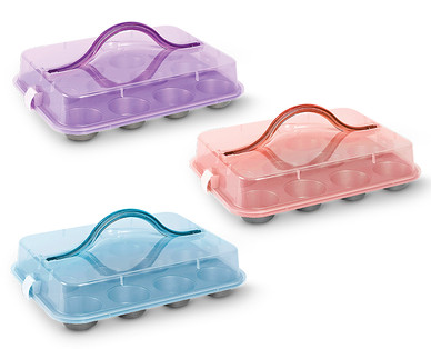 Crofton 2-Piece Muffin Pan or Cake Pan with Carrier