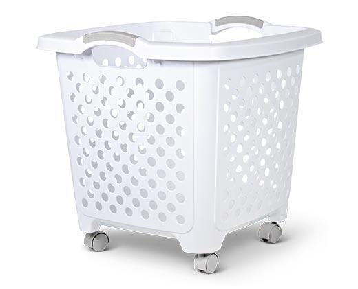 Easy Home Rolling Laundry Basket