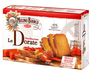 MULINO BIANCO/BARILLA 
 FETTE BISCOTTATE LE DORATE