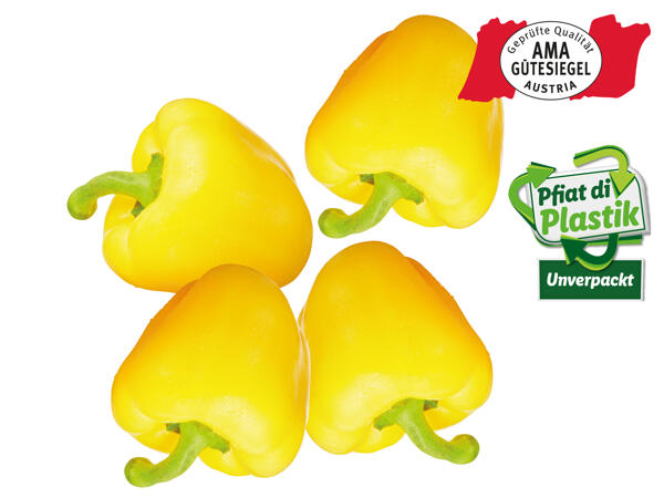Paprika gelb aus Österreich