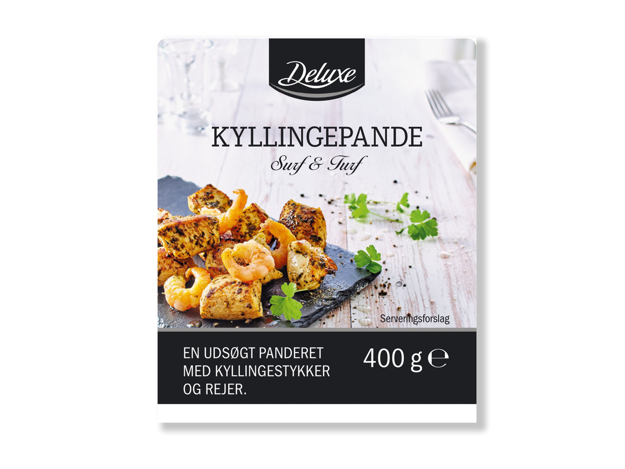 DELUXE Kyllingepande Surf & Turf
