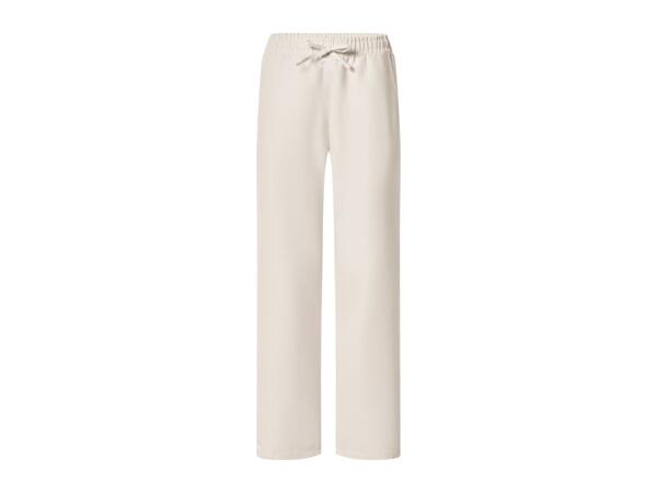 Esmara Ladies' Beige Wide Leg Denim Joggers