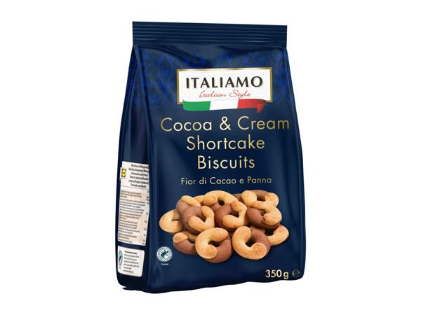 Italiamo Shortcake Biscuits with Cocoa & Cream