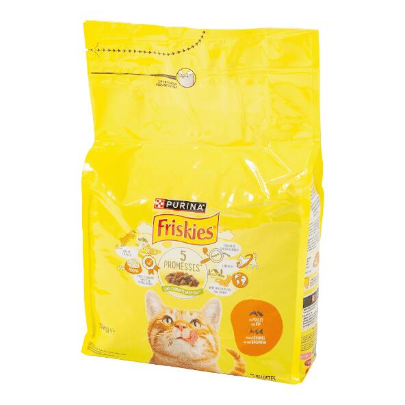 FRISKIES(R) 				Aliment sec au poulet pour chats