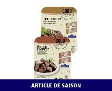 GOOD CHOICE 
 CIVET DE CHEVREUIL/CERF