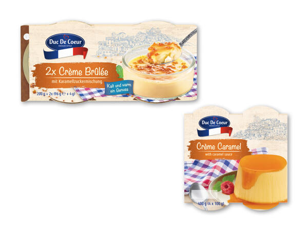 Crème Brûlée eller Crème Caramel