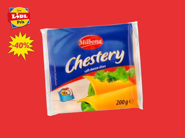 Toastost i skivor cheddar