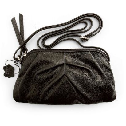 Leder-Schultertasche