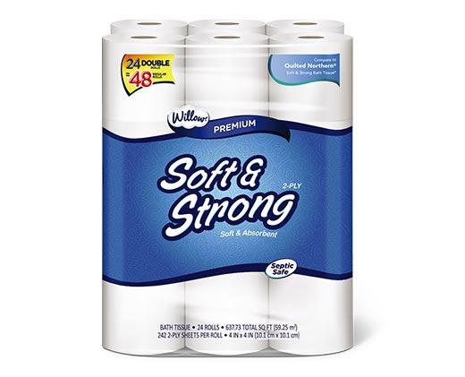 Willow 
 24 Double Roll Bath Tissue