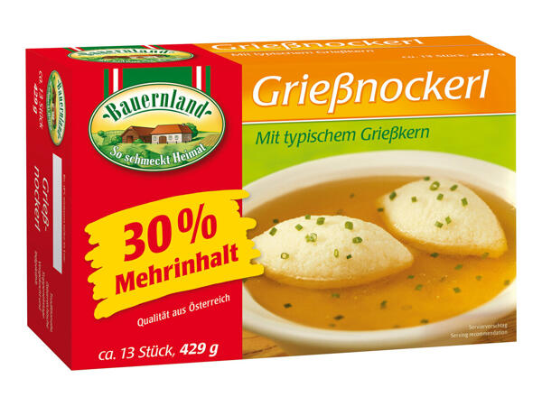 Bauernland Grießnockerl