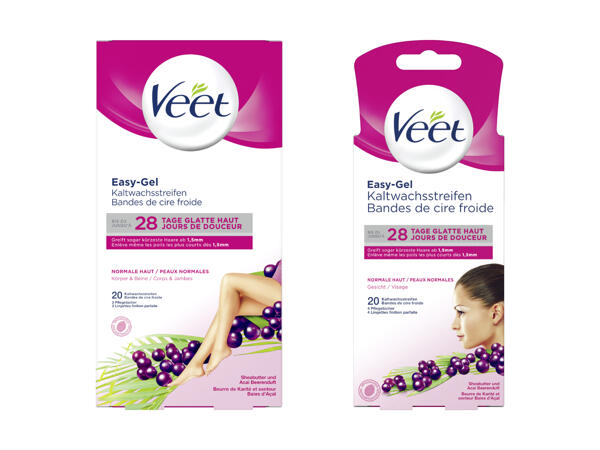 Bandelettes de cire froide Veet
