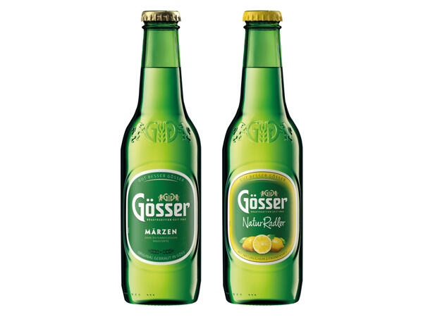 Gösser Märzen oder NaturRadler Zitrone
