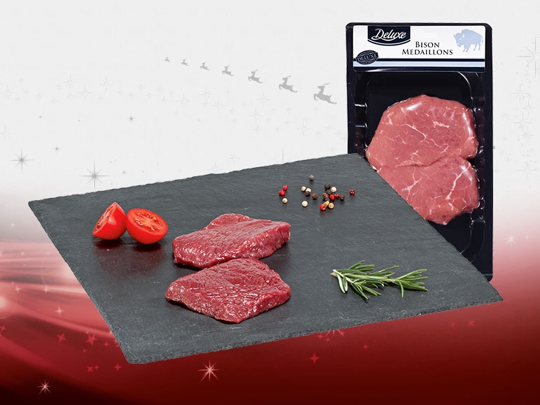 Medaglioni di lonza di bisonte