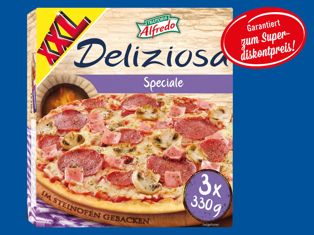 TRATTORIA ALFREDO Steinofenpizza Speciale 2 + 1 gratis