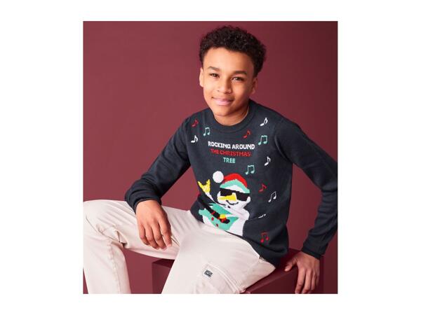 Pepperts Snowman Light-Up Christmas Jumper
