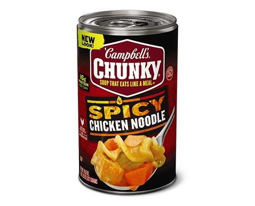 Campbell's 
 Spicy Chicken Noodle or Spicy Steak & Potato
