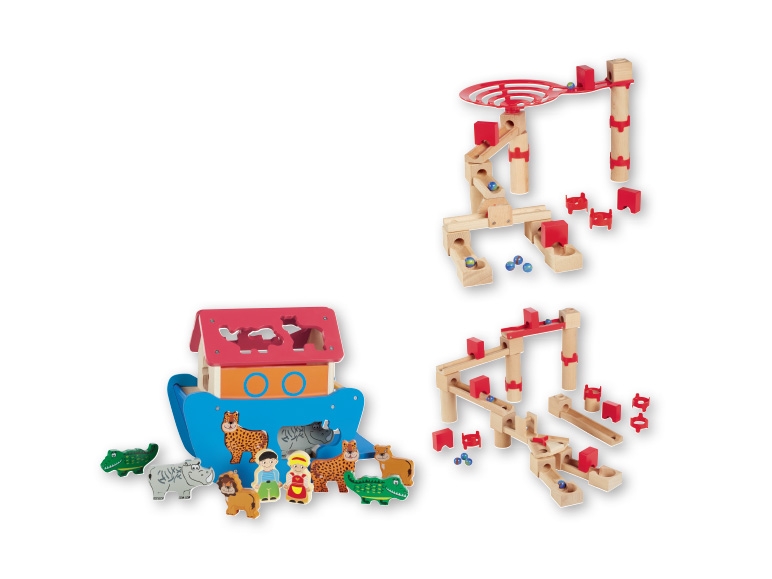 PLAYTIVE JUNIOR Noah's Ark Shape Sorting Game/ Ball Track