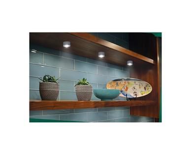 Easy Home 5 LED Puck Lights with Remote