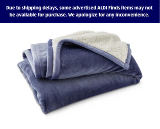 Huntington Home 
 60" x 70" Velvet Plush Sherpa Throw