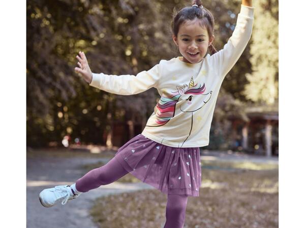 Girls' Tulle Skirt With Thermal Leggings