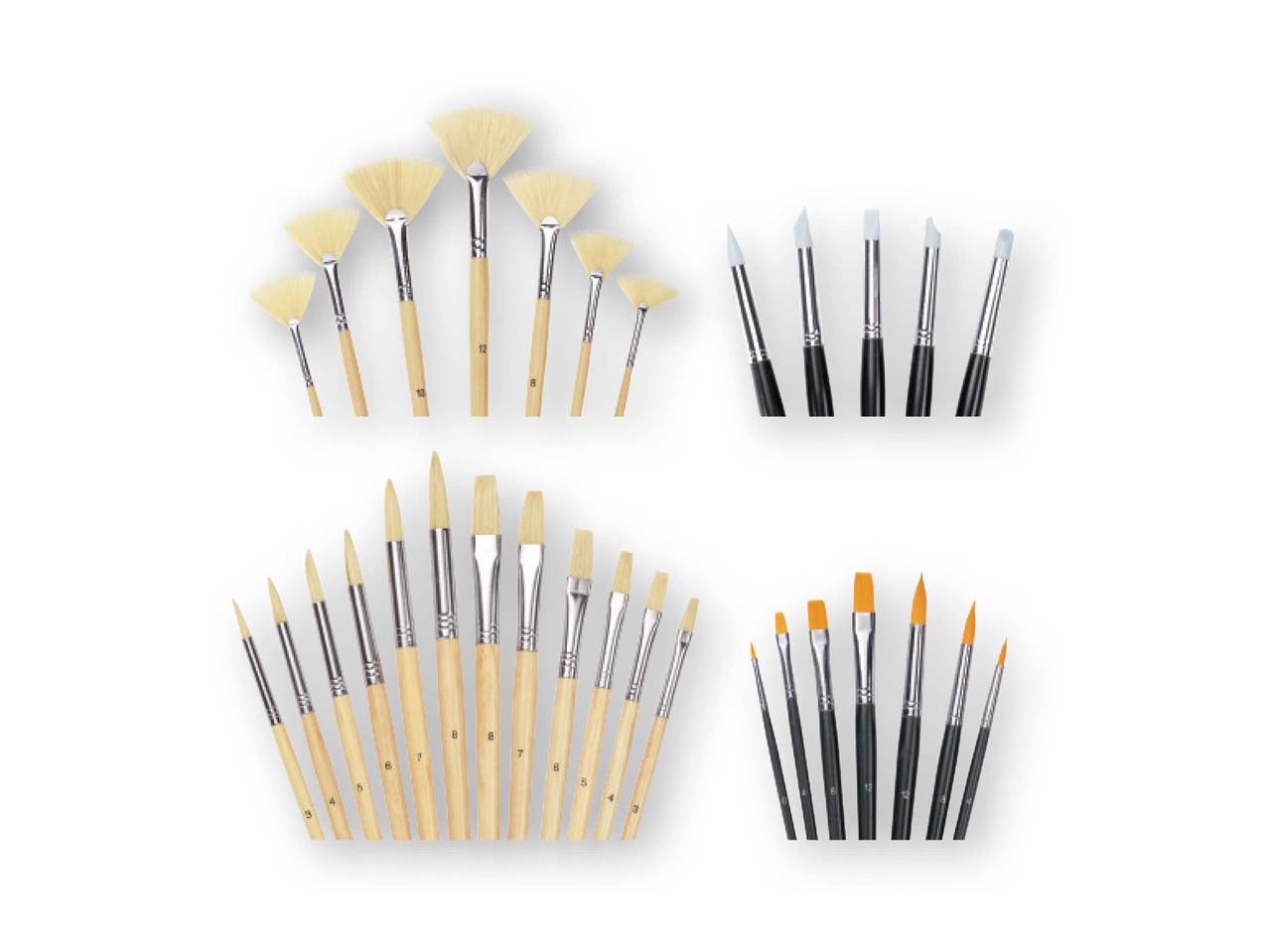 CRELANDO Artists Paintbrush Set