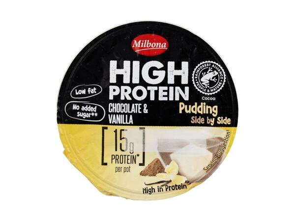 High Protein Side by Side Pudding