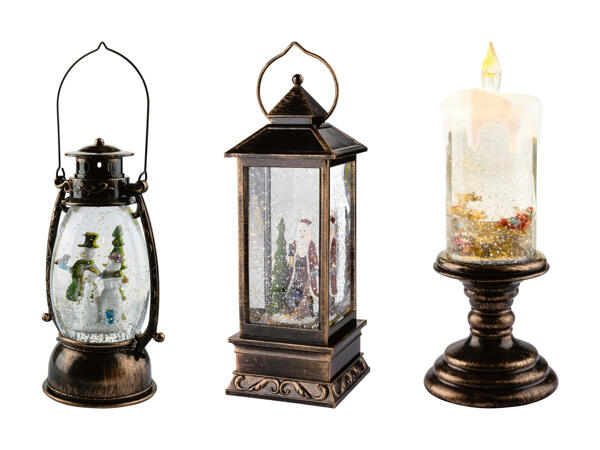 MELINERA(R) LED-lanterne/-stearinlys med snekugle