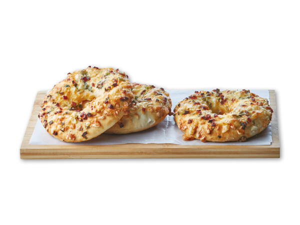 Flammkuchen pizza donut