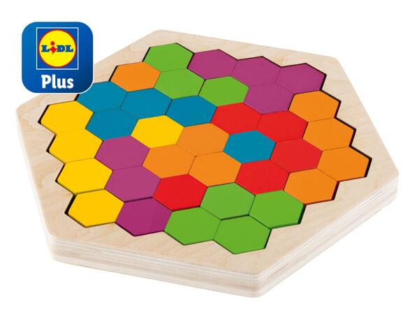 Playtive Wooden Rainbow Tile Game