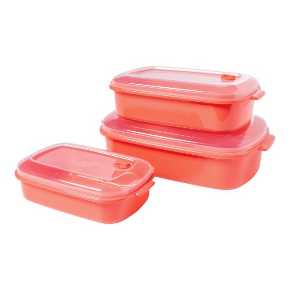HOME CREATION KITCHEN(R) 				Boîtes pour micro-ondes, 3 pcs