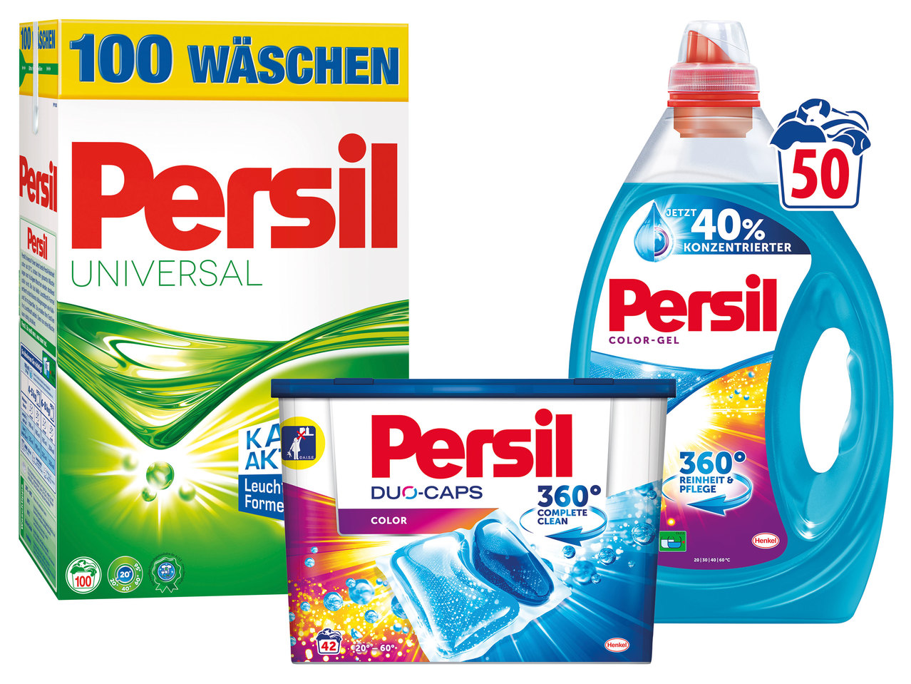 PERSIL Pulver, Gel oder Caps