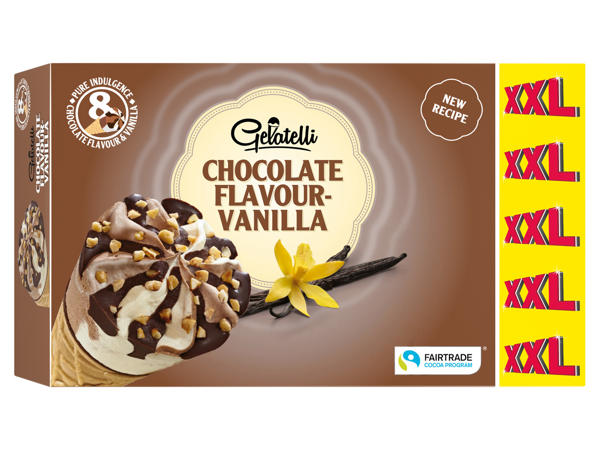 Bâtonnets glacés choco-vanille